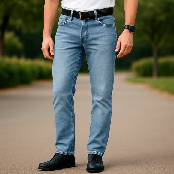 Abercrombie & Fitch Other - Abercrombie Fitch Mens 34x34 Kennan Straight Jeans Blue Stretch Classic Denim